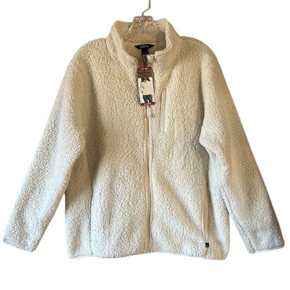 NEW Eddie Bauer Ivory Fleece Jacket - Picture 7 of 8